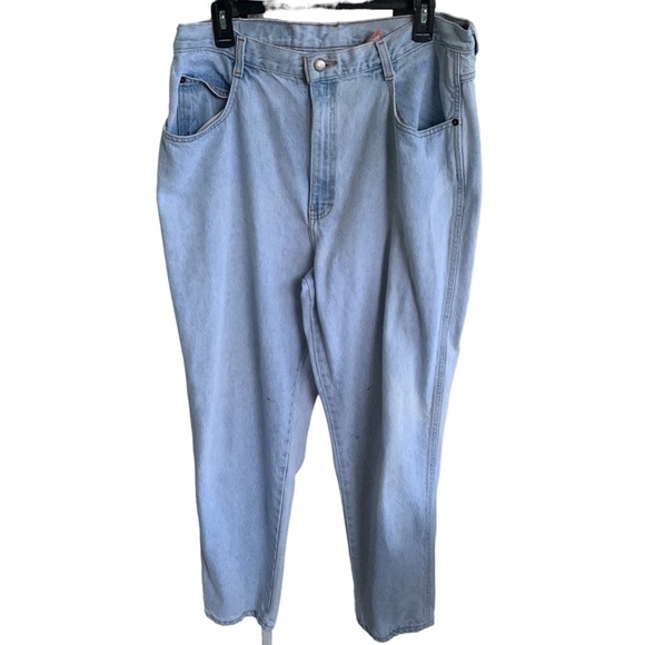 Vintage Gitano High Waisted Blue Jeans Size 16 Average Baggy Mom - Picture 1 of 7